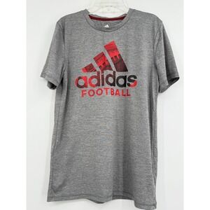 Adidas Boys Climalite L Shrt Sleeve Athletic T Shirt Blokecore Sportswear School